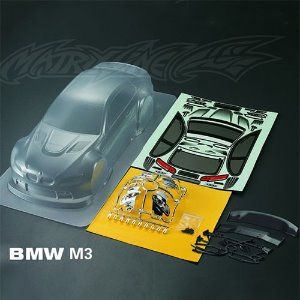 [#PC201207] 1/10 BMW M3 Body Shell w/Light Bucket (Clear｜미도색｜내용필독)