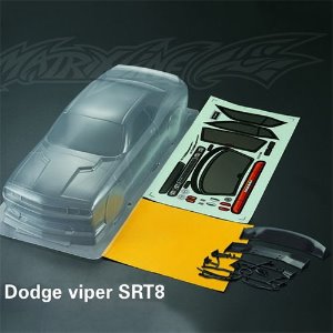 [매장입고][#PC201205] 1/10 Dodge Viper SRT8 Body Shell (Clear｜미도색｜내용필독)