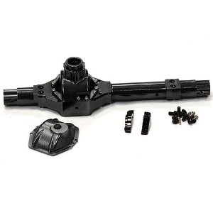 [#C24453BLACK] Billet Machined Complete Rear Axle Case for Axial 1/10 Wraith 2.2