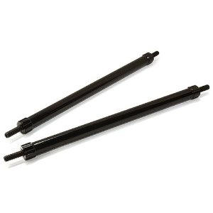 [#C26691BLACK] Billet Machined 110mm Aluminum Linkages (2) M3 Threaded for 1/10 Scale Crawler