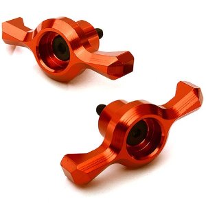 [#C28871RED] Alloy Rear Spare Tire Lock Nuts for Traxxas 1/7 Unlimited Desert Racer