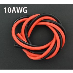 변속기실리콘와이어 10AWG 100cm (Black 50cm + Red 50cm)
