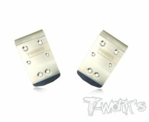 Stainless Steel Front Chassis Skid Protector (TEKNO NB48 2.0) 2pcs. (#TO-235-T2.0)