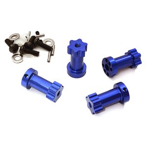 [#C28017BLUE] [4개] 12mm Hex Extended Wheel (4) Hub 22mm Thick for Most 1/10 Traxxas