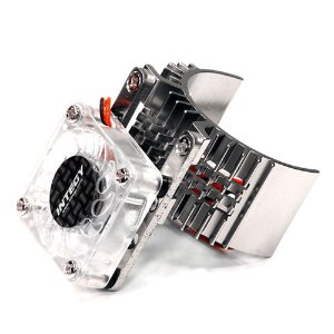 [#T8074SILVER] Motor Heatsink 540 Size w/ Cooling Fan for Slash Stampede 2WD Rustler 2WD Bandit (Silver)