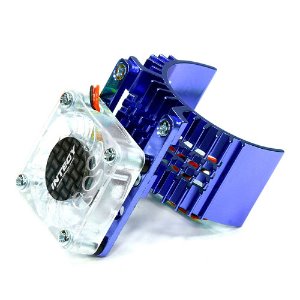 [#T8074BLUE] Motor Heatsink 540 Size w/ Cooling Fan for Slash Stampede 2WD Rustler 2WD Bandit (Blue)