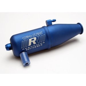 AX5541X Tuned pipe, Resonator, R.O.A.R. legal, blue-anodized