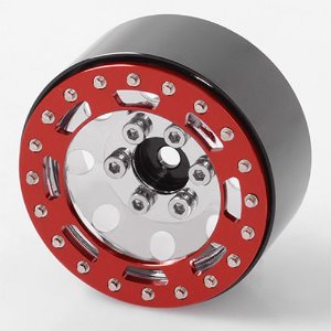 [#Z-W0225] [4개] TRO 1.7&quot; Stamped Steel Beadlock Wheels (Red/Chrome)