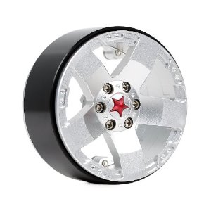 [R30343]2.2 CN10 Aluminum beadlock wheels (Silver) (4)