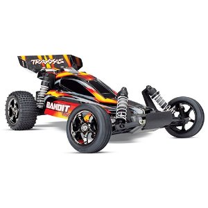 [#CB24076-4-RED] Bandit VXL: 1/10 Scale Off-Road Buggy with TQi Traxxas Link™ Enabled 2.4GHz Radio System &amp; Traxxas Stability Management (TSM)®