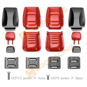 [#GRC/G161CR] Simulation Cab Multi-Directional Adjustable Seat for 1/10 RC Crawler (Red)