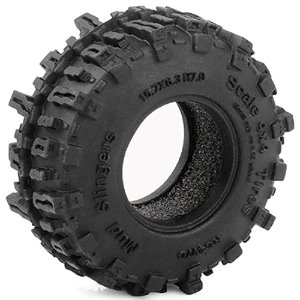 [#Z-T0215] [2개] Mud Slingers 0.7&quot; Scale Tires (크기 40 x 16mm)