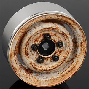 [#Z-W0043] [4개] Landies Vintage Stamped Steel 1.55&quot; Beadlock Wheels (Rust)