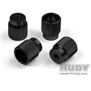 [109360] HUDY ALU NUT FOR 1/10 TOURING SET-UP SYSTEM (4)