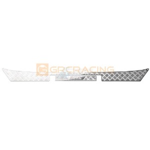 [#GRC/G173FS] Stainless Steel Rear Bumper Decorative Protection Plate for SCX6 Wrangler (Silver)