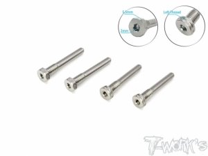 [TP-119-M]64 Titanium Screw Type Shock Pin Set ( For Mugen MBX8/8T/8ECO/7/7T/7ECO ) LT 2pcs. RT 2pcs.