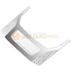 [#GRC/G170DS] Stainless Steel Hood Protective Metal Sticker D for TRX-4 New Bronco 2021 (Silver)