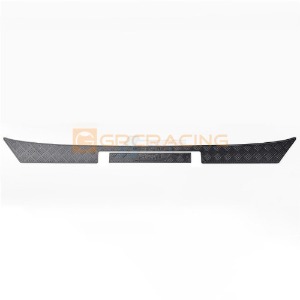 [#GRC/G173FB] Stainless Steel Rear Bumper Decorative Protection Plate for SCX6 Wrangler (Black)