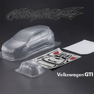[#PC201005] 1/10 Volkswagen Golf GTI Body Shell w/Light Bucket, Decal (Clear｜미도색)