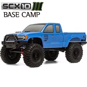 [AXI03027T1] 1/10 SCX10 III Base Camp 4WD Rock Crawler Brushed RTR, Blue