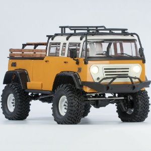 [#90100091] [완성품] 1/10 JT4 4x4 Scale Rock Crawler ARTR (Orange) : Jeep M677 Cargo Pickup Truck (크로스알씨 스케일 트럭)