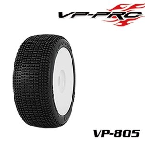 [][VP805G-M4-RW] (1:8 버기 타이어+휠)경기용 VP-805G Axman Evo M4 RW Rubber Tyre[glued] 한봉지 2개포함