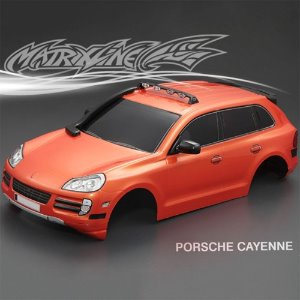 [#PC201003R-2A] 1/10 Porsche Cayenne Body Shell Finished w/Light Bucket (Orange｜완성품)