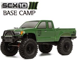 [AXI03027T2]1/10 SCX10 III Base Camp 4WD Rock Crawler Brushed RTR, Green