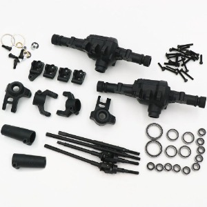 [#97400884] Front &amp; Rear Straight Axle Parts Set w/Universal Shaft, Bearing Set (for EMO AT4)
