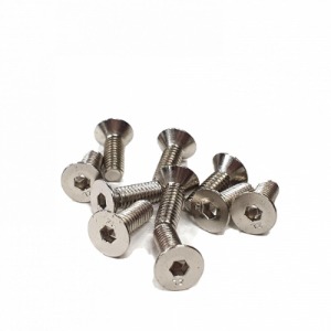 [NSS-412C]4x12mm Nickel Plated Hex. Countersink Screw（10pcs.）