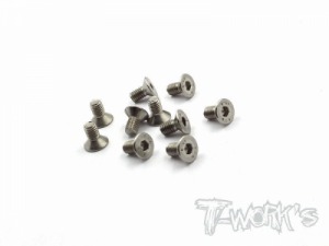 [NSS-306C]3x6mm Nickel Plated Hex. Countersink Screw（10pcs.）