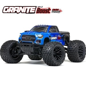 [ARA4102V4T2]ARRMA 1/10 GRANITE 4X2 BOOST MEGA 550 Brushed Monster Truck RTR, Blue