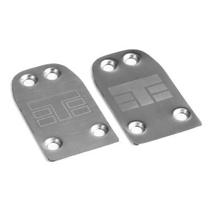 [TKR9023] Skid Plate (rear, steel, 2.1, 2pcs)