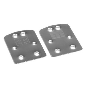 [TKR9022]Skid Plate (rear, steel, all 2.0, 2pcs)