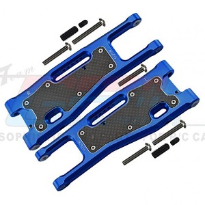 [#SLE055N-B] Aluminium 6061-T6 Front Lower Arms+Carbon Fibre Dust-Proof Protection Plate (for Traxxas Sledge 트랙사스 슬레지)