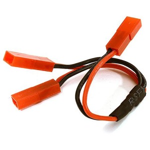 [#C28511] Y-Type 1-to-2 JST 2 Pin Plug Wire Harness for Traxxas ESC/Fan 150mm Extension