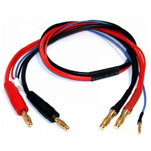 [#BM0015] [2셀 골드커넥터 충전잭 4mm → 5mm] Charging Lead - Bullet Connector 4mm to 5mm w/2S XH Balancer Cable 30cm/14AWG