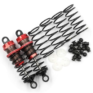 [#BBG-0065RD] [2개입] Aluminum Big Bore Go 65mm Damper Set for 1/10 RC Offroad Buggy (Red)