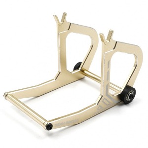 [][#KYMC-001GD] Aluminum Stand Gold for Kyosho 1/8 Motorcycle (Hanging On Racer) (교쇼 바이크 스탠드)