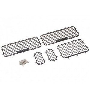 [#TRC/302336] Stainless Steel Side Window Mesh Protective Net w/Defender Logo for TRX-4