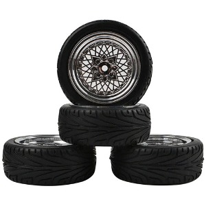 [#I500195448] [4개입] 1/10 Rubber Tires and Wheels w/12mm Hex Adapter (크기 68 x 25mm)