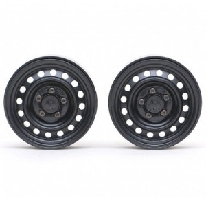[#BRW780919RBK] 1.9&quot; 16-Hole Classic Steelie Reversible Beadlock Wheel w/ XT504 Hub Rear (2) Black for All