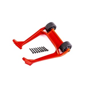 [AX9576R] Wheelie bar, red (assembled)/ 3x20 CS (8)