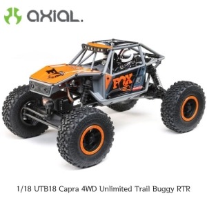 [AXI01002T2]1/18 UTB18 Capra 4WD Unlimited Trail Buggy RTR, Grey 조종기,배터리,USB충전기 포함