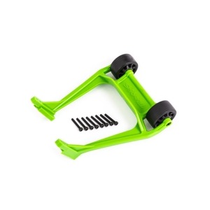 [AX9576G] Wheelie bar, green (assembled)/ 3x20 CS (8)