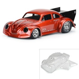 [3558-00] 1/10 Volkswagen Drag Bug Clear Body: Drag Car