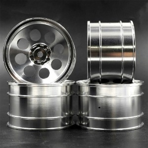 [#WL-0171SV] [한대분] Aluminum CNC 8 Spoke Rim Set for Kyosho Optima, Optima Mid, Javelin, Ultima