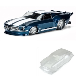 [3573-00] 1/10 1967 Ford Mustang Clear Body: Drag Car
