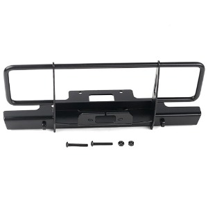 [#VVV-C1293] Oxer Steel Front Winch Bumper for Axial SCX10 III Early Ford Bronco (Black)
