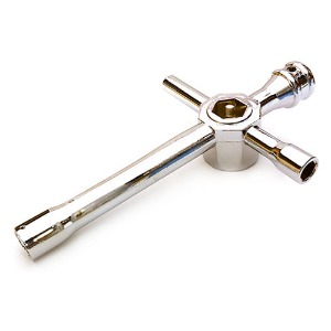 [#OBM-1466SILVER] Universal Cross Hex Wrench 5.5mm, 7mm, 8mm, 10mm, 12mm &amp; 17mm (Silver)
